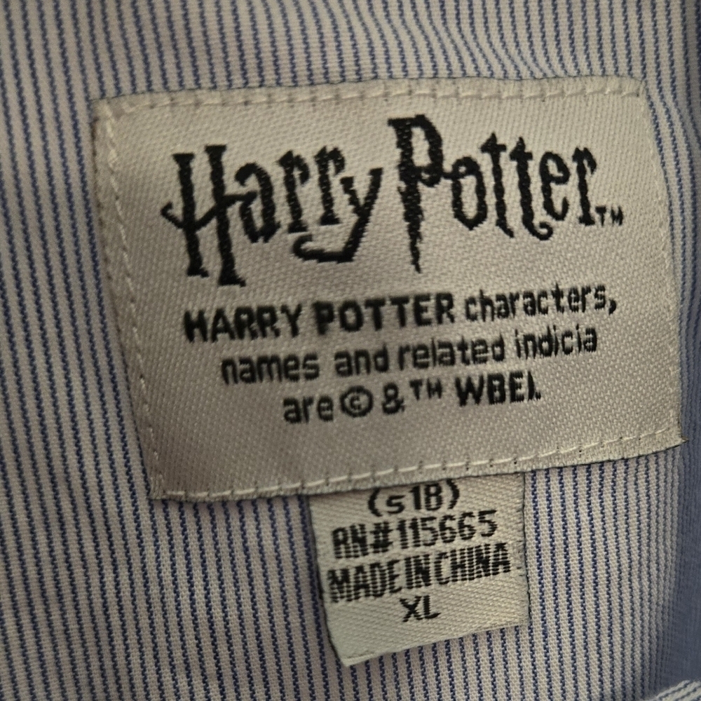 Harry Potter Woven Shirt Dress XL โ Magical Hogwarts Style - Picture 7 of 9